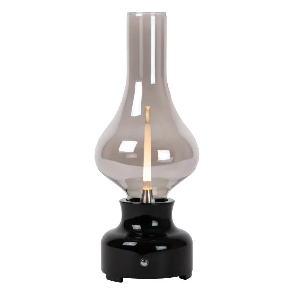 Lucide JASON - Lampe de table Rechargeable - Batterie/Piles - LED Dim. - 1x2W 3000K - 3 StepDim - Noir - DETAIL 2